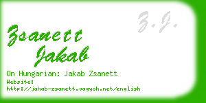 zsanett jakab business card